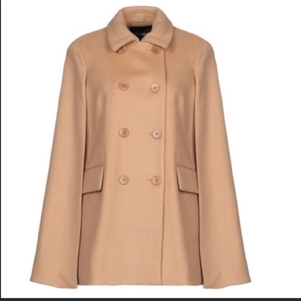 Maje cloak wool coat